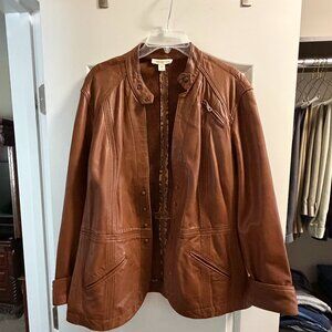 Coldwater Creek XL leather Jacket